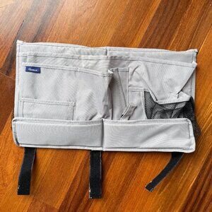 Surblue Gray Bedside Caddy for Bed, Dorm or Hospital Room